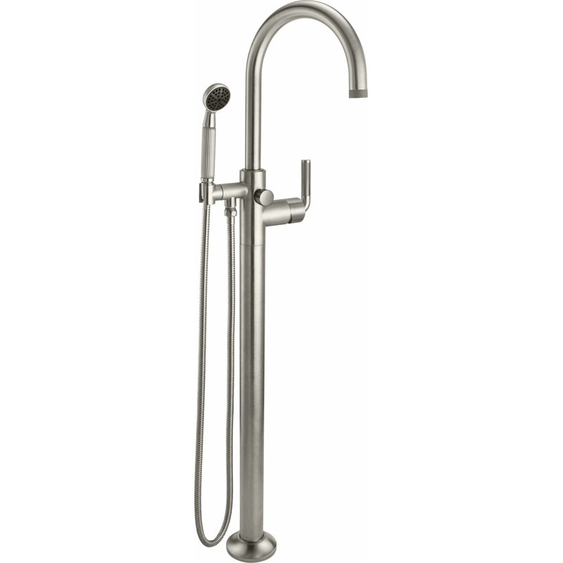 Descanso Tub Filler with Diverter, Lever Handle, Satin Nickel