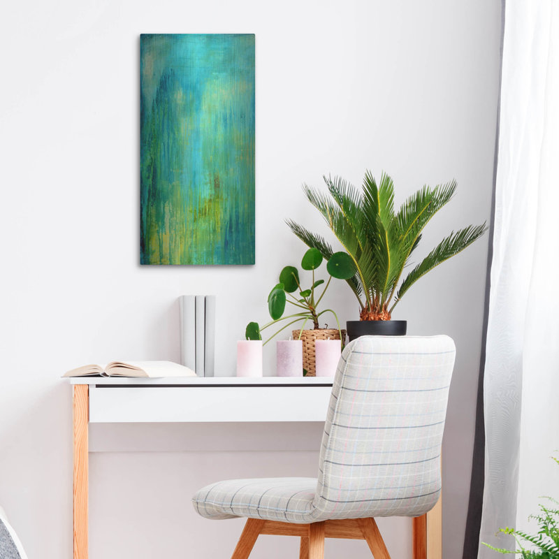«Blue Mountain Rain I» par Erin Ashley, H 24 po x l 12 po