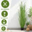 Herbe artificielle de 47 pouces, plante de plancher d'intérieur Real Touch