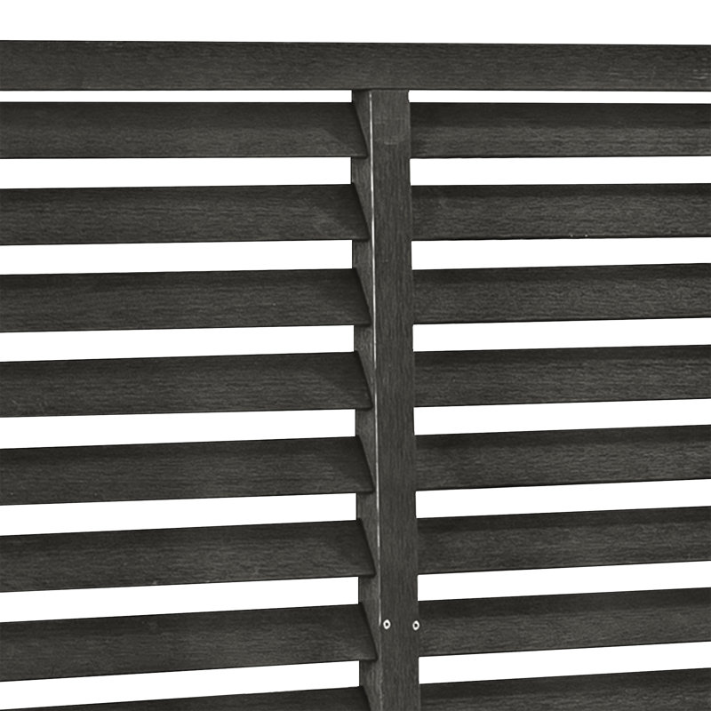 Hanspeter 180cm H x 180cm W Fence Panels, Black