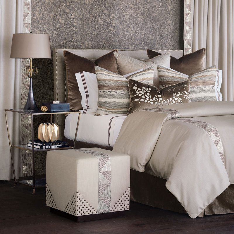 Housse de couette à paillettes Teryn, Housse de couette super grand