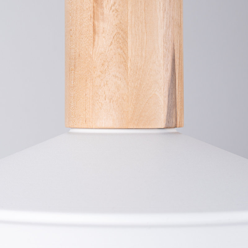 1 - Light Stainless Steel Pendant, White