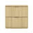 Clive 22" Mid-Century Modern 2-Drawer Nightstand in Natural and Black-1922606197