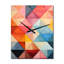 Hardedge Pastel Symetry IV - Horloge murale abstraite surdimensionnée-99632277
