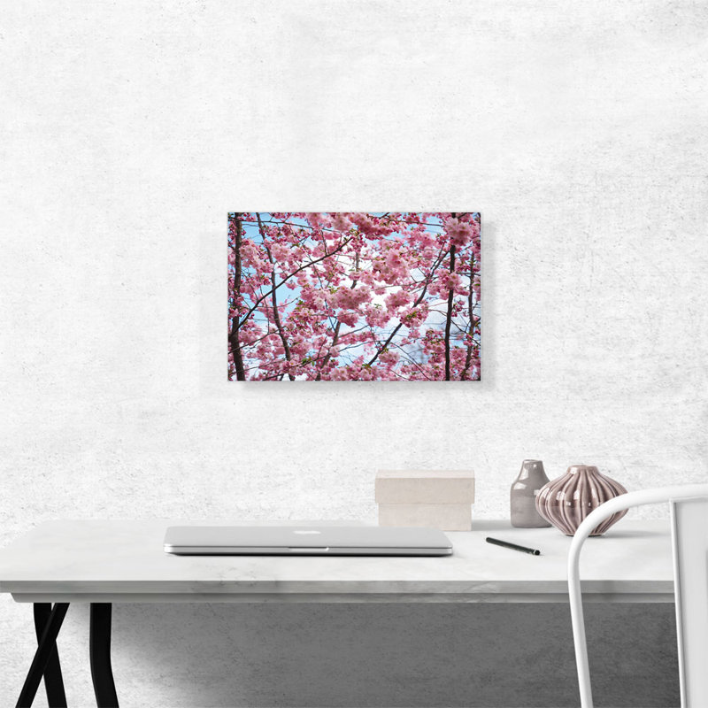 «Spring Cherry Blossom Tree», reproduction de photo sur toile tendue, H 12 po x l 18 po x 1,5 po