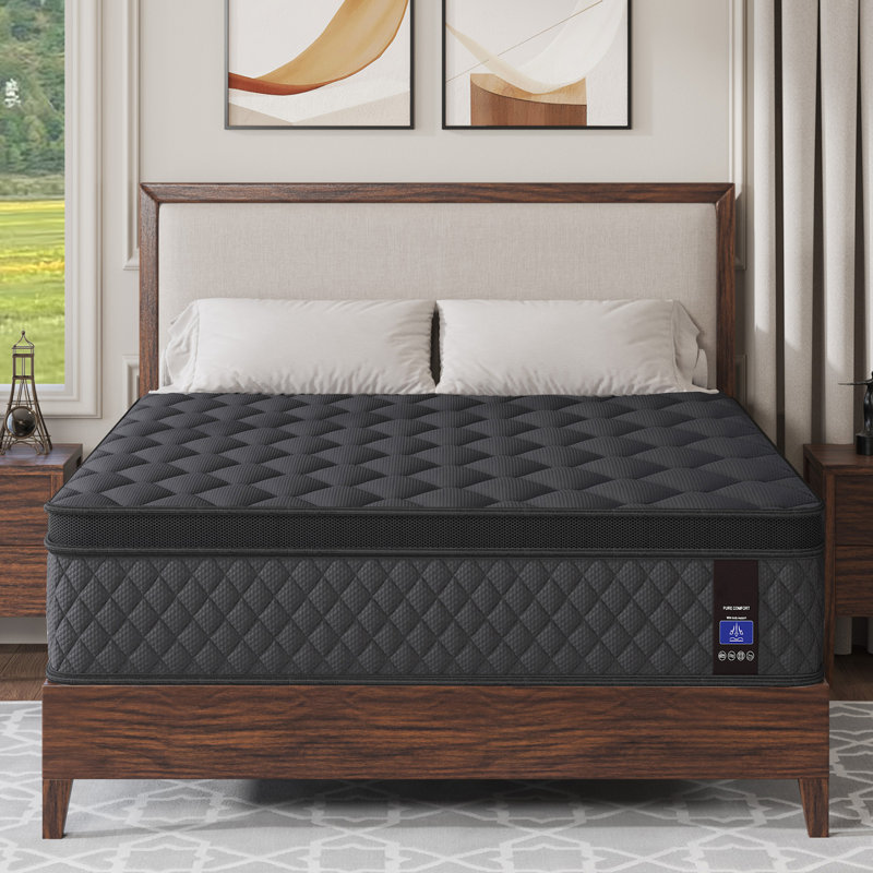 10"/12"/14" Medium-Firm Hybrid Mattress With Cooling Gel Memory Foam – Certipur-US & OEKO-TEX Certified – Motion Isolation, Edge Support – Bed-In-A-Box