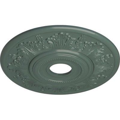 Endurathane Vienna Ceiling Medallion, 20"OD x 3 1/2"ID x 1 1/2"P (Fits Canopies up to 6 1/2"), Hand-Painted Cloud Burst Finish