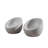 Abla 2Pcs W25.5" Outdoor Terrafab Single Chair - Gray