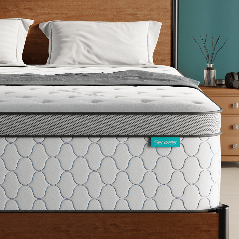 Matelas à plateau-coussin de 12 po Serweet, Grand