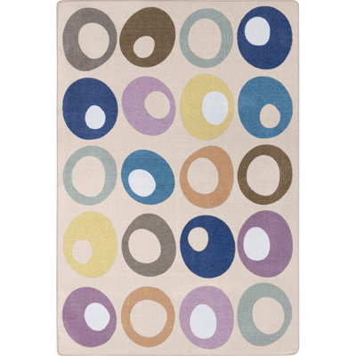All Together Now Area Rug in Color Beige