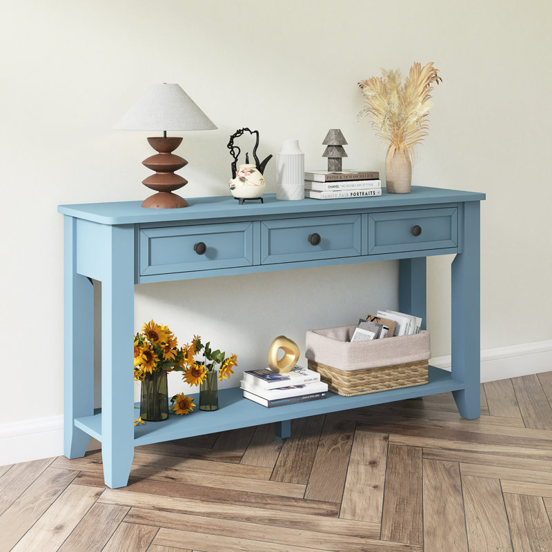 Console d'entrée moderne 55,4 ", Bleu