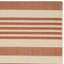 Tapis intérieur / extérieur rayé terre cuite / beige Arneshia-1336575362