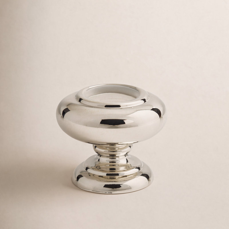 Victoria 1 1/4" Length Mushroom Knob, Polished Nickel
