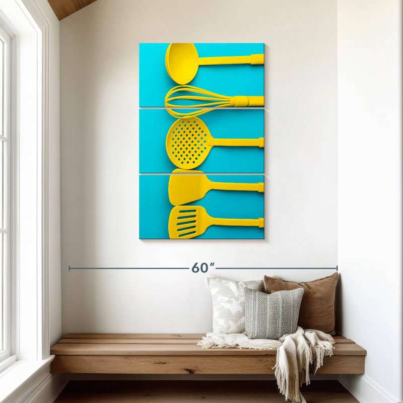 Senne Yellow Kitchen Tools, 45" H x 28" W
