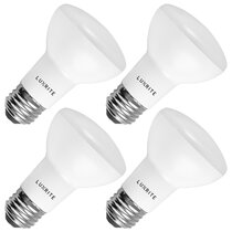 7.5W LED Light Bulbs - R20/BR20 - 3000K Dimmable - 525 Lm - E26 Base 