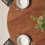 Round Mid-Century Farmhouse Solid Wood Dining Table-1888720804