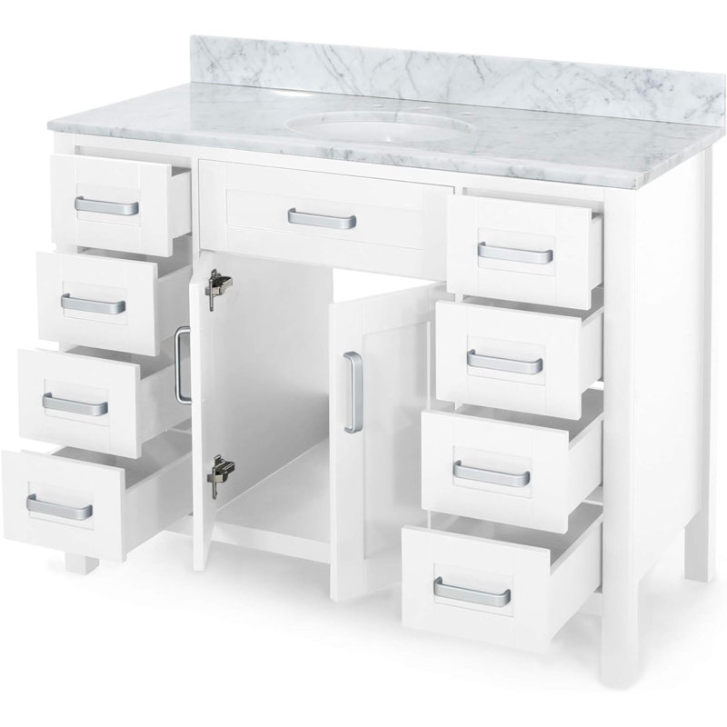 Meuble-lavabo simple 49 po avec plateau Dinel