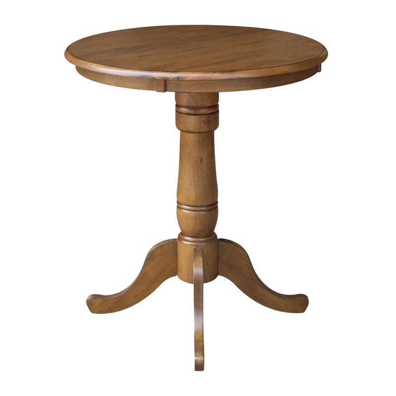 Mosteller Solid Wood Dining Table, Pecan, 36" H x 30" W x 30" D