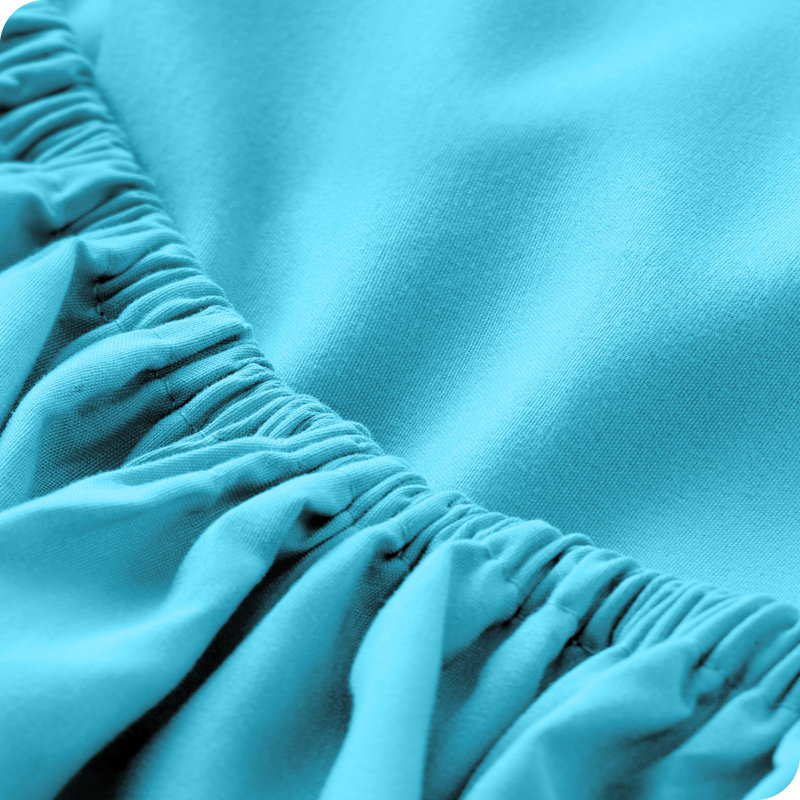 Drap-housse en microfibre, Drap-housse de taille simple, Turquoise