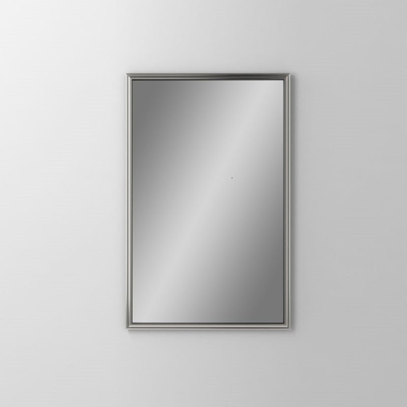 Main Line Surface Mount Framed Medicine Cabinet, Satin Nickel