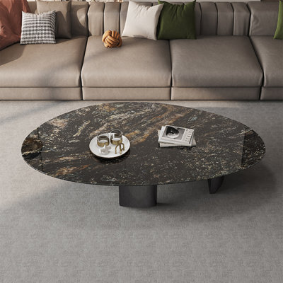 Light luxury water-drop marble coffee table