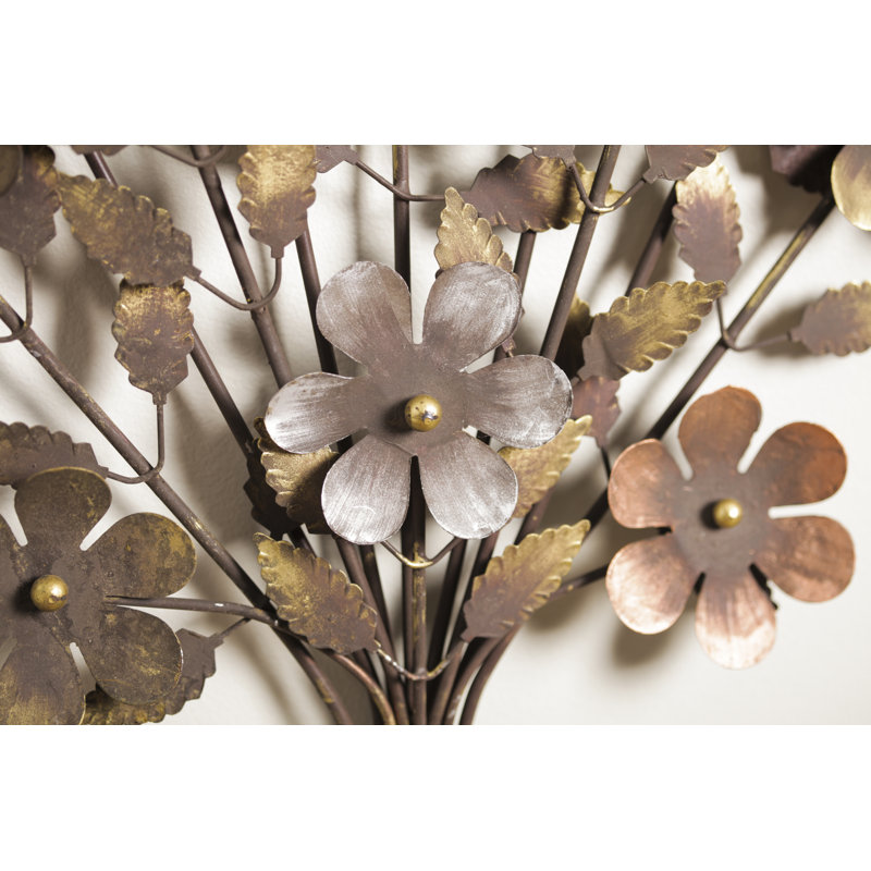 Traditional Plants & Flowers Wall Decor on Metal