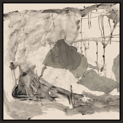 «Silver and Cold I» par Van Garret - peinture sur toile à cadre flottant
