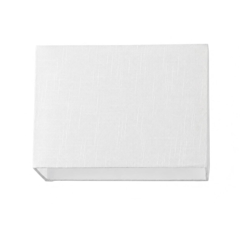 10“ H White Rectangle Lampshade