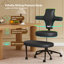 Chaise de bureau à pieds croisés, chaise ergonomique adaptée au TDAH avec fauteuil de bureau pivotant multi-positions avec coussin extra-large et repose-pieds-1808080102-1808080106