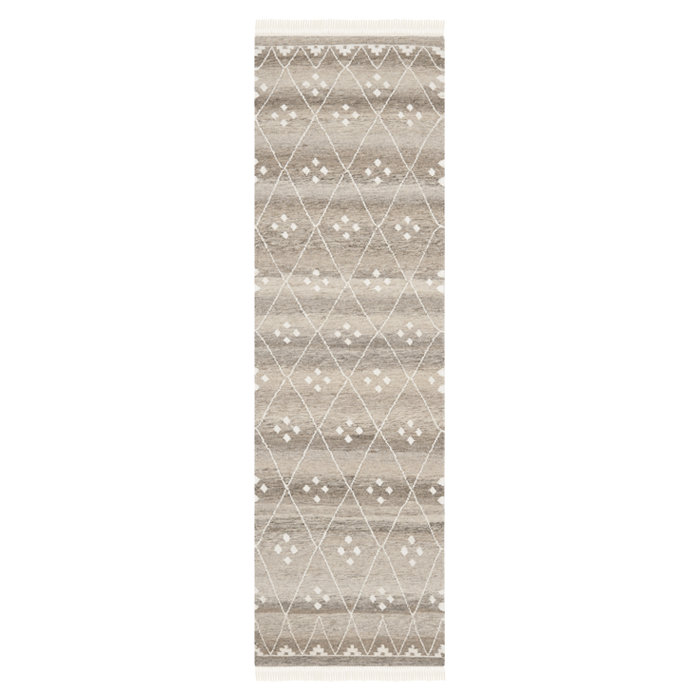 Manahan Geometric Wool Hand Woven Area Rug