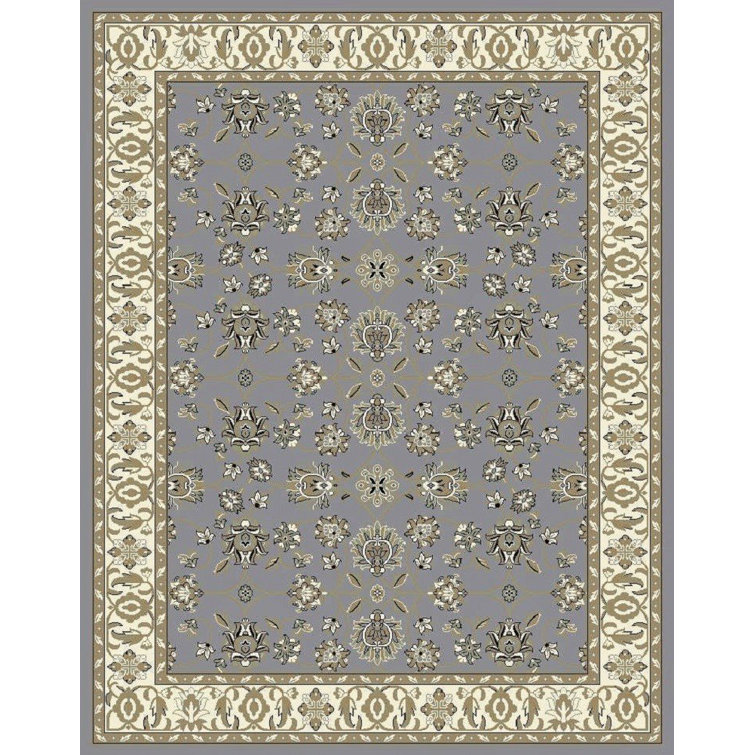 Tapis gris / olive Fanelli