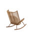 Ensemble de conversation en rotin 3 pièces avec coussins et plateau en bois d'acacia Rachel-124485732