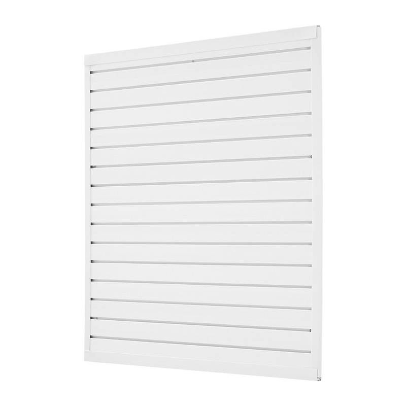 Parois latérales en PVC 8 x 4 pi, Blanc, H 48,6 po x l 48,4 po x P 0,8 po