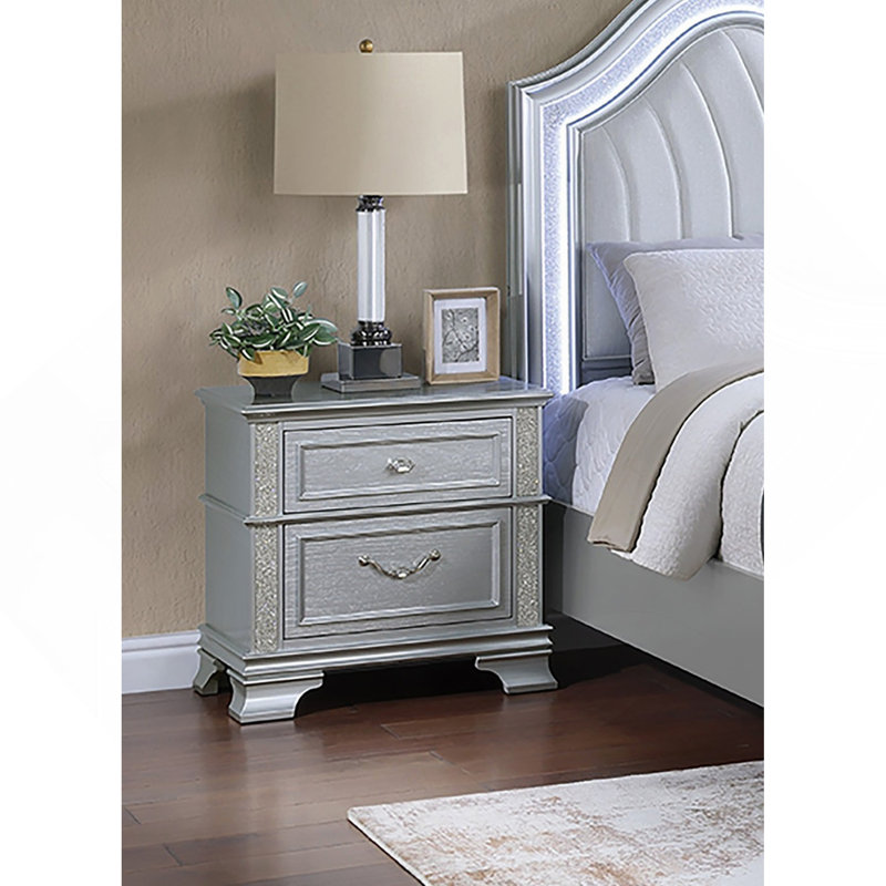 Elegance 2-Drawers Bedside Table