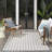 Kurmanbek Geometric Reversible Indoor / Outdoor Area Rug in Navy-1583419085