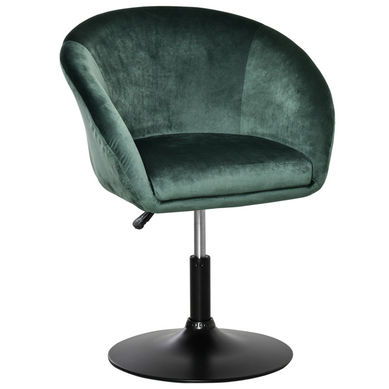 Tarantino Swivel Upholstered Adjustable Height Counter Stool with Metal Frame, Green