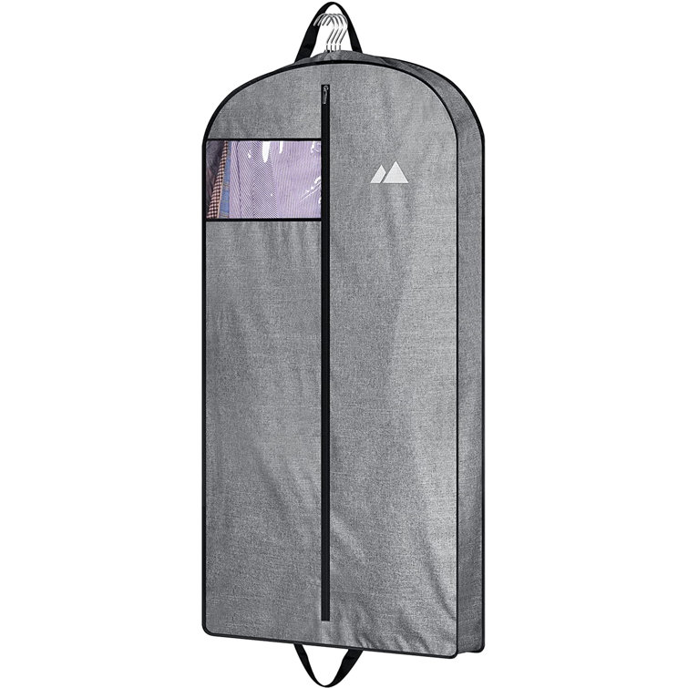 Lilias Hanging Zippered Moth Proof Garment Bag Rebrilliant Color: Black