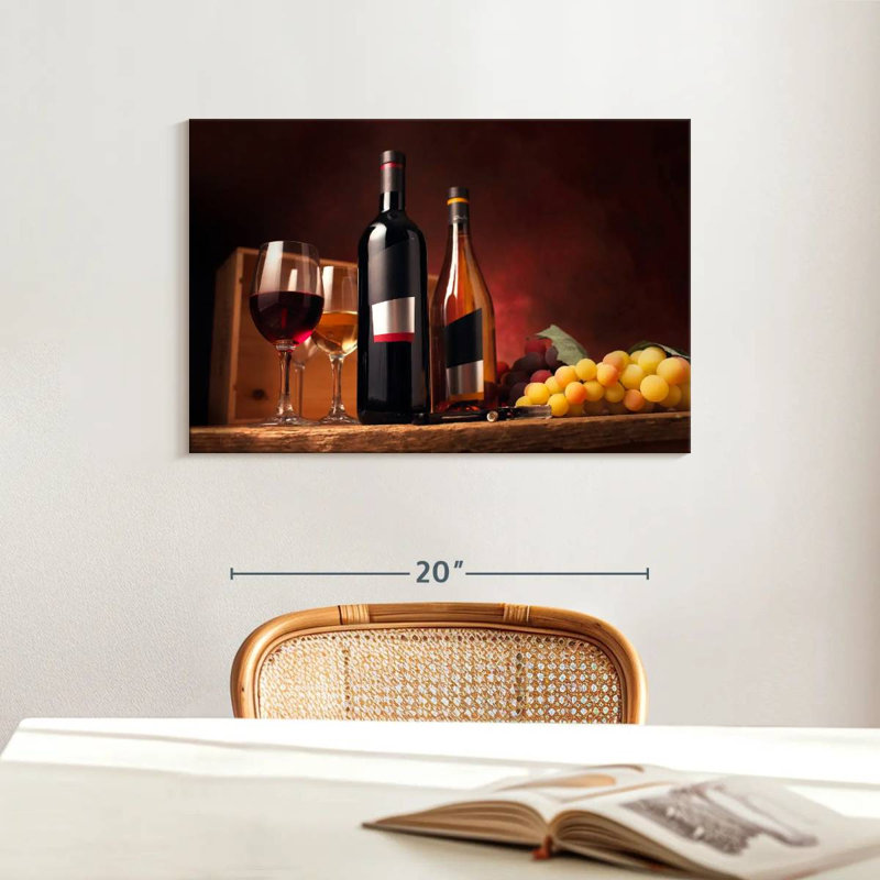 Yarlin Wine On The Table, 16" H x 24" W