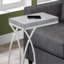 Table d'appoint, en forme de C, bout, côté, collation, salon, chambre à coucher-1296735624