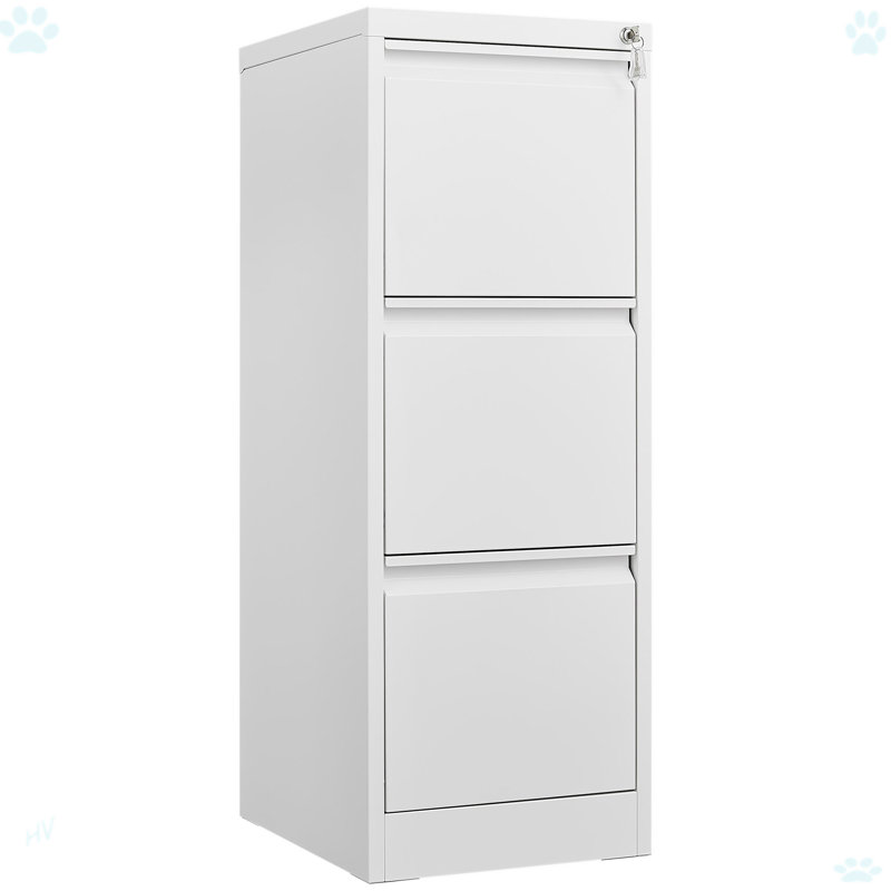 3 Drawer File Cabinet With Lock Metal Vertical File Storage Cabinet Office Home