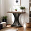 Console moderne de 39,4 po avec base géométrique en métal, canapé d'appoint pour le hall d'entrée et le salon
