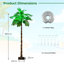 180 cm H Faux Palm Tree Plant