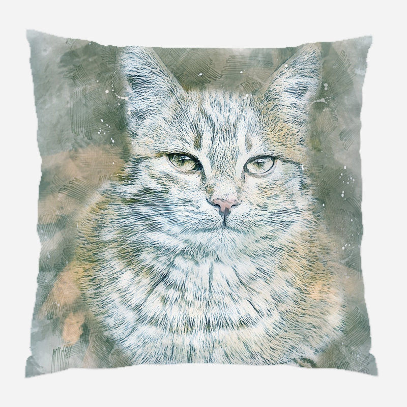 Housse de coussin Croker, Microsuède, Intérieur