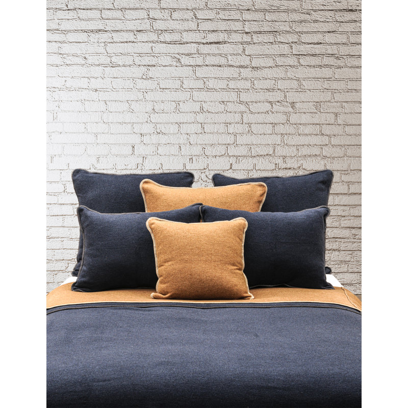 Couvre-lit Wooded River Solid Midnight - Grand lit - 224 x 231 cm, Couvre-lit double, Marine