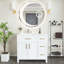 Meuble-lavabo simple 36 po avec plateau en céramique Niyema