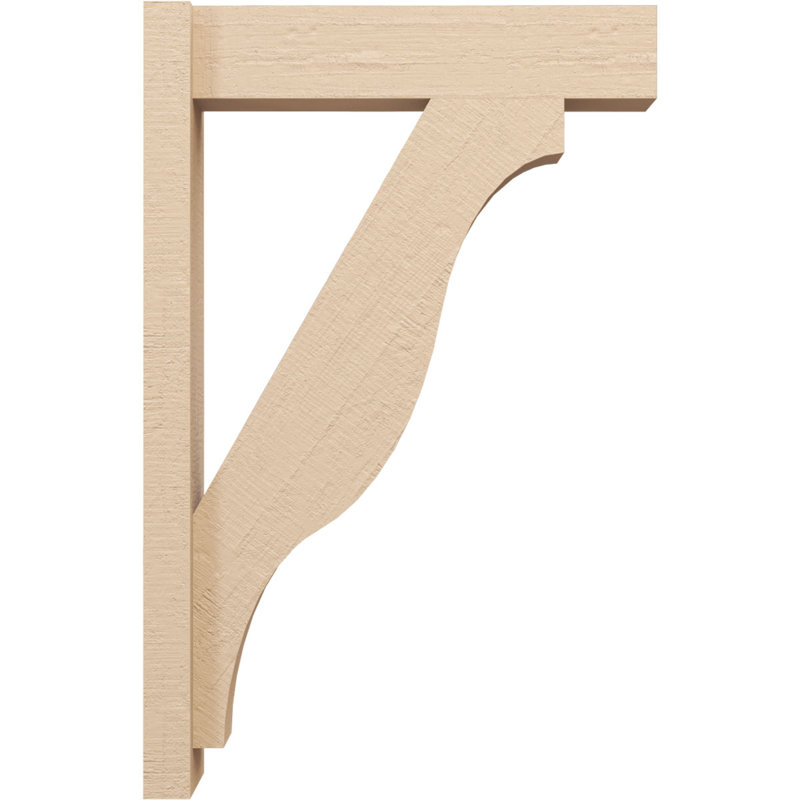 Bois de cèdre brut Funston Block TimberThane Perspector, brun clair apprêté, H 34 po x l 6 po x P 22 po