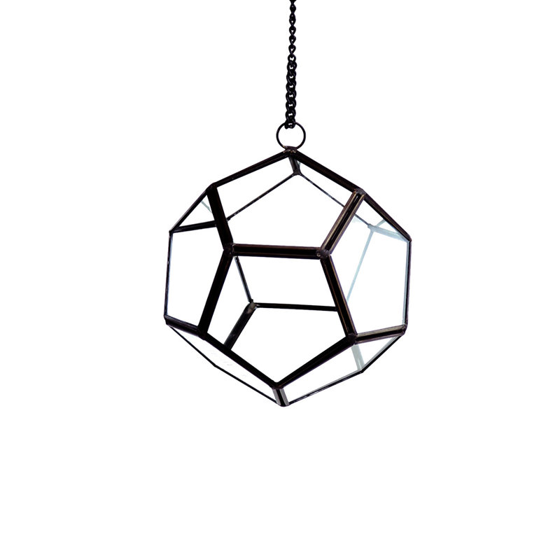 Terrarium Dodecahedron Ball, Noir