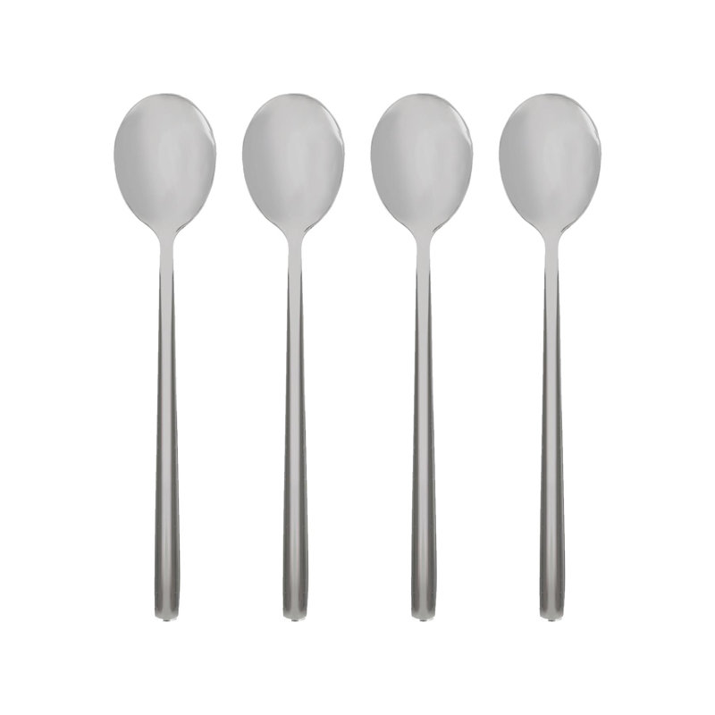 Stainless Steel Teaspoons - 14.5cm - Pack of 4, Silver