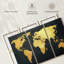 «Adventure Awaits World Map», reproduction sur toile-92760617