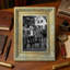 Cadre photo mural doré antique 1 pièce 11 po x 14 po avec finition maison